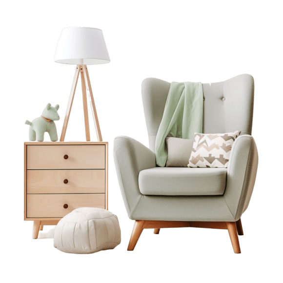 Sofa with Cabriole Leg